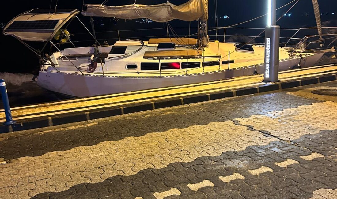 Muğla’nın Milas ilçesinde dün akşam saatlerinden itibaren etkili olan şiddetli