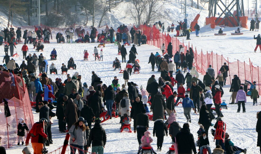 Türkiye’nin önde gelen kış turizm merkezlerinden Palandöken, sömestir tatiliyle birlikte