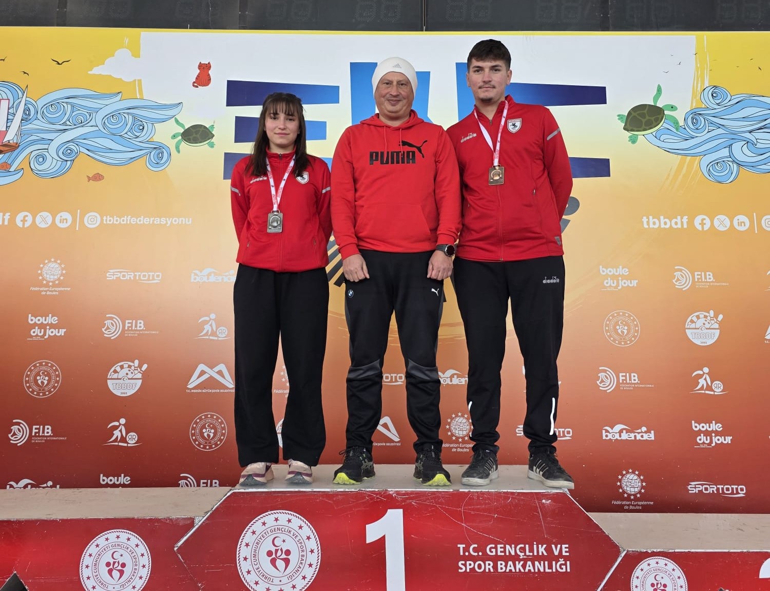 MERSİN’de düzenlenen Bocce Raffa Gençler Türkiye Şampiyonası’na damga vuran Samsunspor