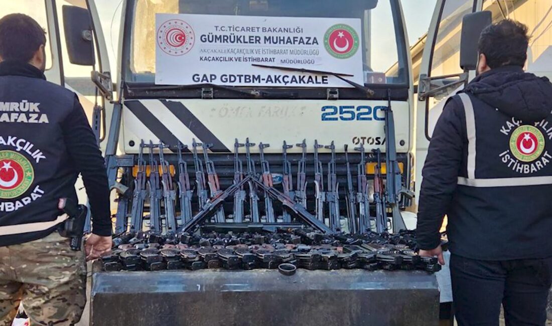 Şanlıurfa’nın Akçakale ilçesinde, Suriye’den Türkiye’ye giriş yapan bir kamyona düzenlenen