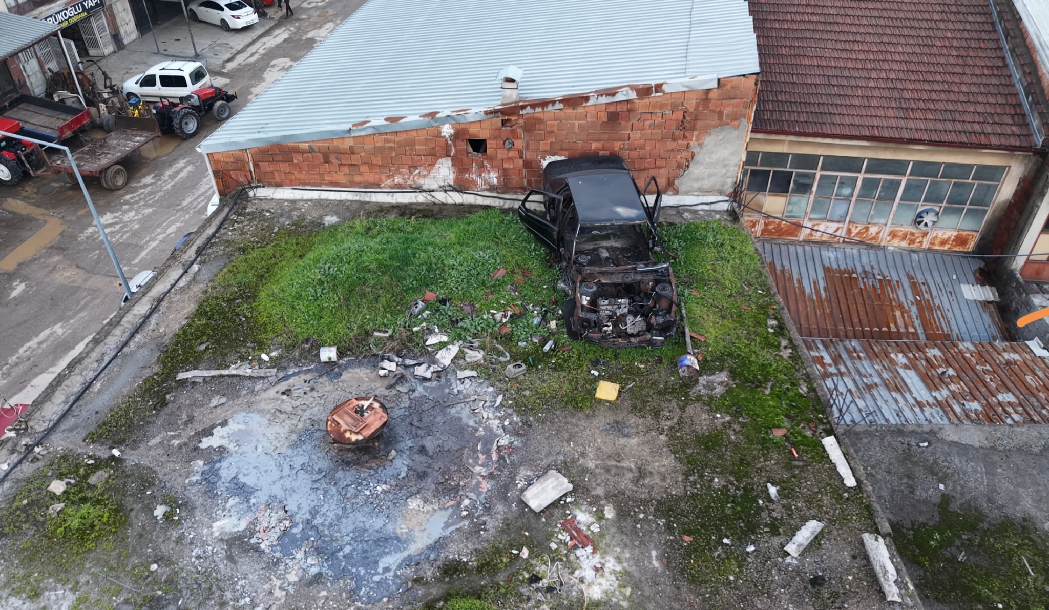 Bursa’nın İnegöl ilçesinde, 20 yıl önce tamir için kaportacıya bırakılan