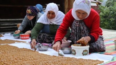 Erzurum’un Olur ilçesine bağlı Ormanağzı Mahallesi’ne özgü bir lezzet olan
