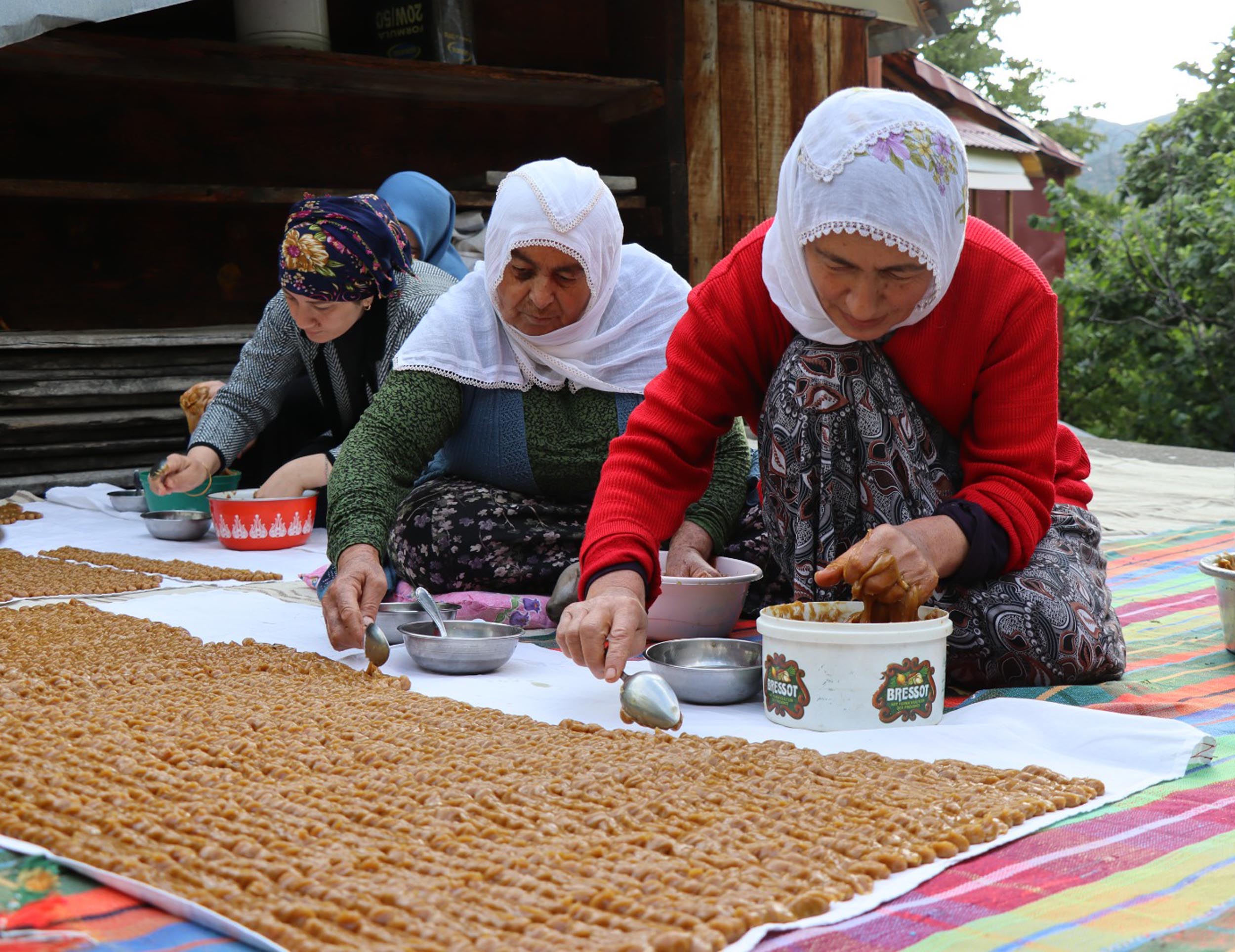 Erzurum’un Olur ilçesine bağlı Ormanağzı Mahallesi’ne özgü bir lezzet olan