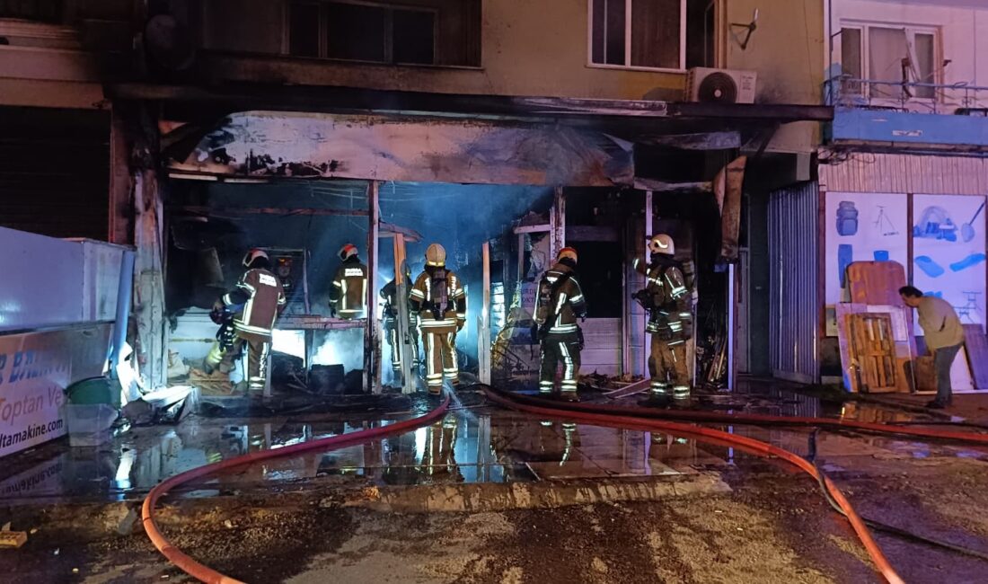 Bursa’nın Osmangazi ilçesinde balık ve av malzemeleri satışı yapılan bir