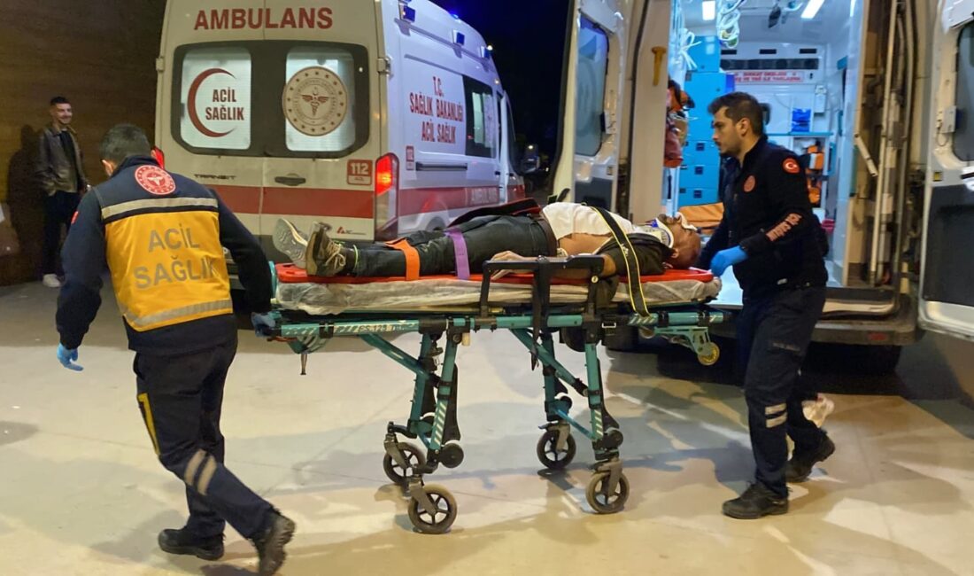 BURSA’nın İnegöl ilçesinde, yükleme yaptığı kamyonun kasasından dengesini kaybederek düşen