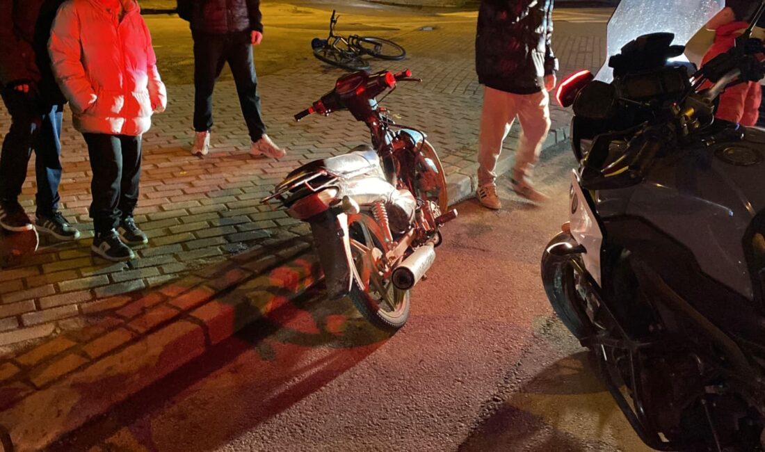 Bursa’nın İnegöl ilçesinde polisin “dur” ihtarına uymayarak kaçan ve motosikletini