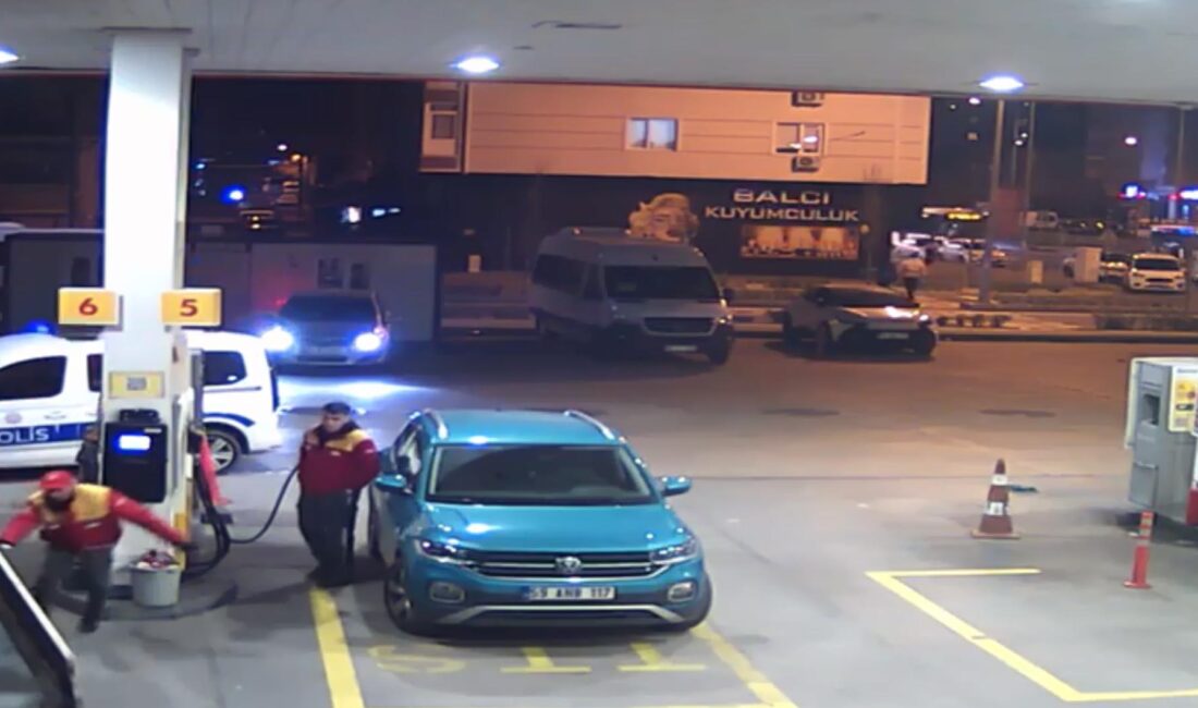 Tekirdağ’ın Çorlu ilçesinde, çalıntı kamyonetle yakıt alan şüpheliler, polisi görünce