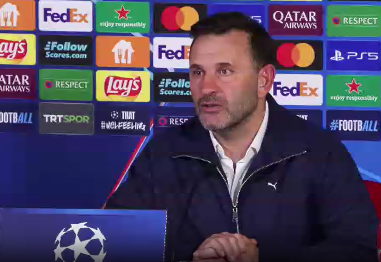 Galatasaray Teknik Direktörü Okan Buruk, Şampiyonlar Ligi Son 16 Play-Off