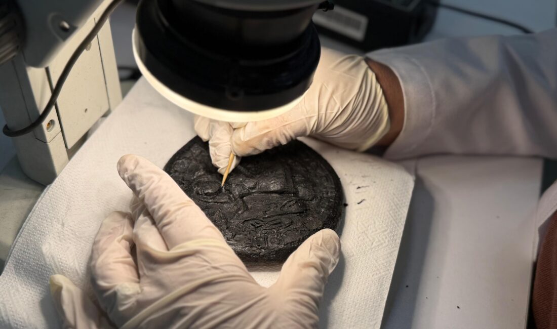 Karaman’daki Topraktepe (Eirenepolis) Antik Kenti’nde bulunan ve Erken Hristiyanlık dönemine