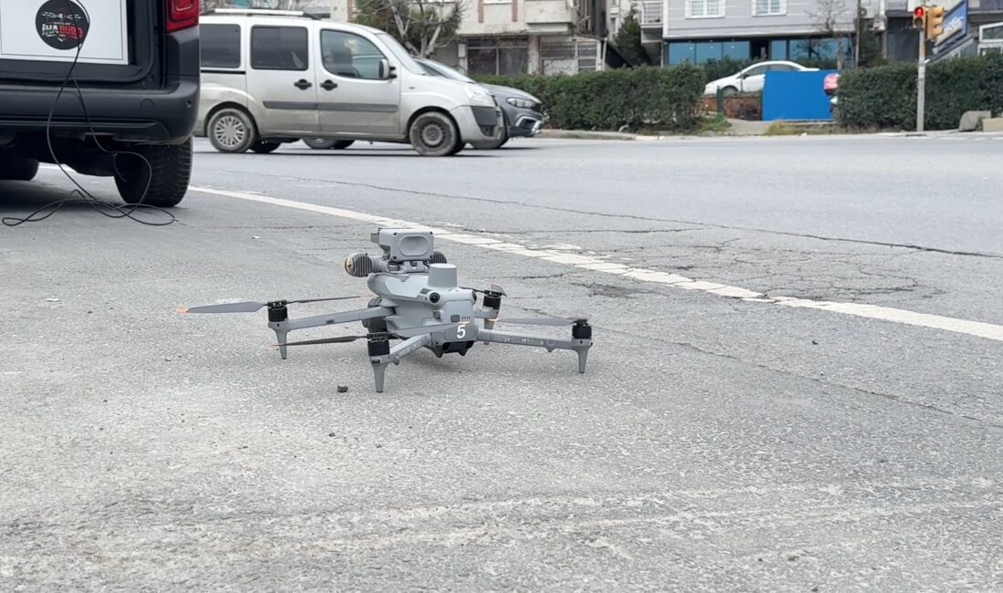 İstanbul Avcılar’da trafik güvenliğini sağlamak amacıyla drone destekli kapsamlı bir