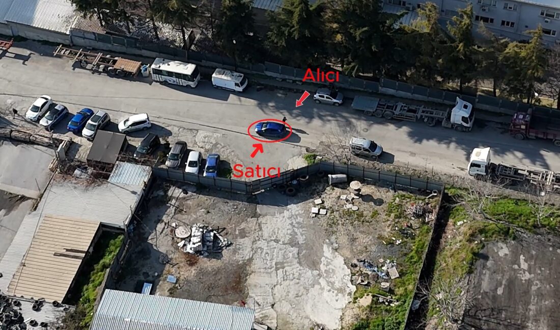 İstanbul Avcılar’da polisin dron ile takip ettiği uyuşturucu satıcılarına yönelik