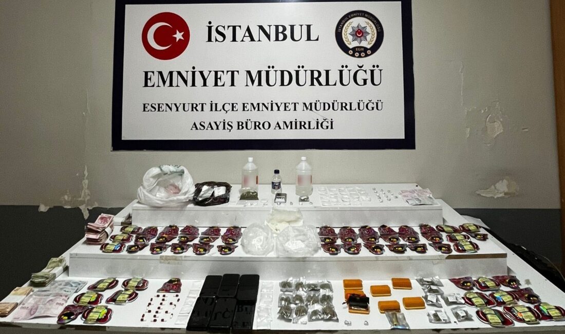 Esenyurt’ta uyuşturucu madde ticareti yapan şahıslara yönelik düzenlenen operasyonda 6