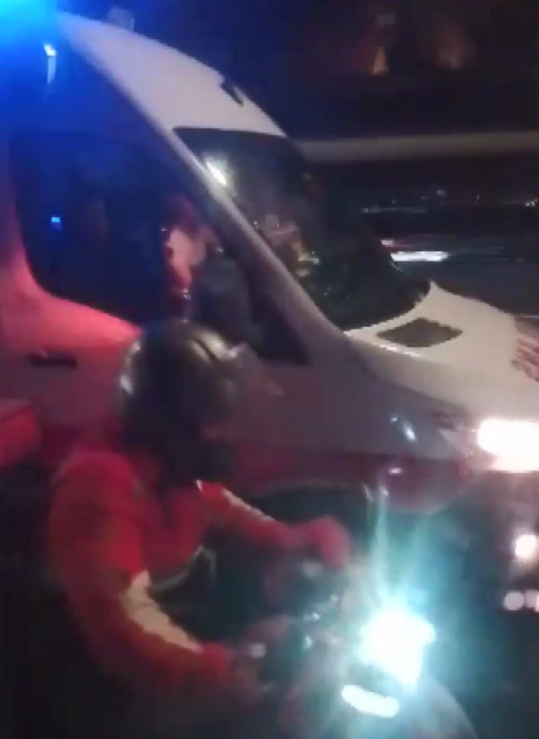 İstanbul genelinde etkili olan şiddetli fırtına, 15 Temmuz Şehitler Köprüsü