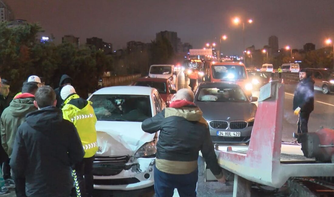 İstanbul Ümraniye TEM Otoyolu‘nda sabah saatlerinde meydana gelen ve 8