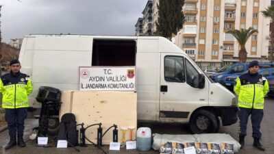 Aydın’da jandarma ekiplerinin “dur” ihtarına uymayarak kaçan ve bir süre