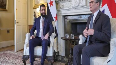 Suriye Cumhurbaşkanı Ahmed Şara, resmi temaslarda bulunmak üzere İngiltere’nin başkenti