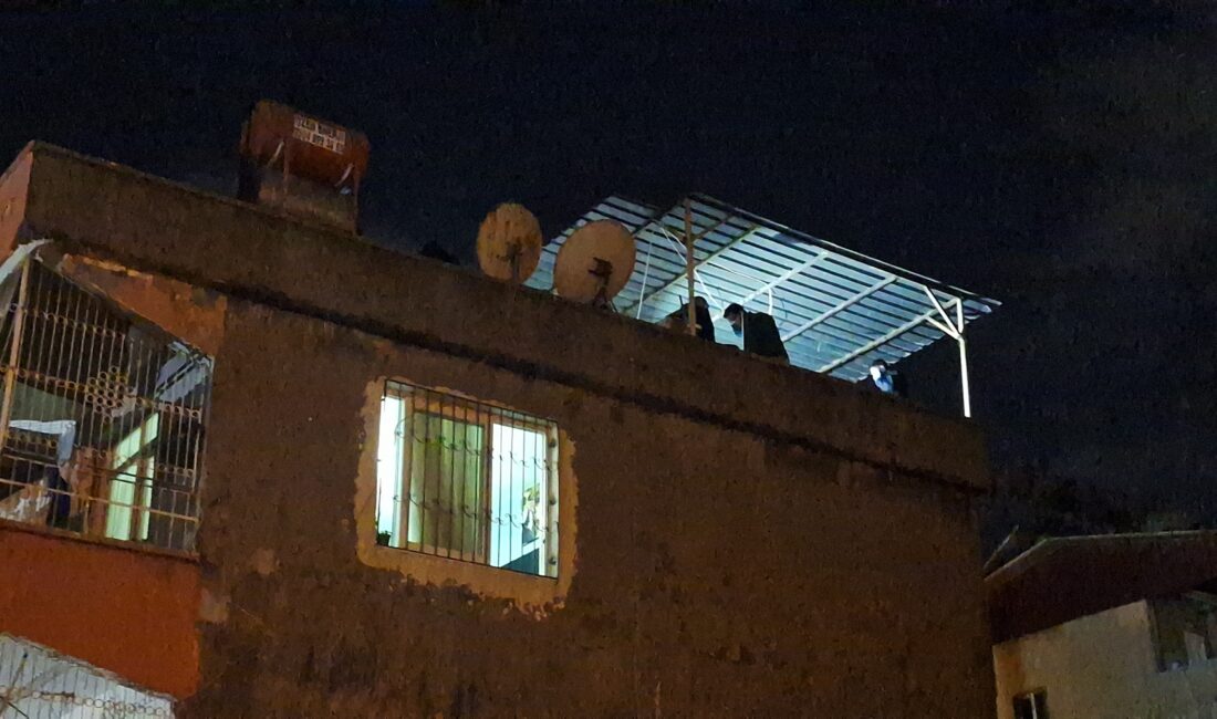 Adana’nın Seyhan ilçesinde 3 katlı bir binanın teras katında meydana