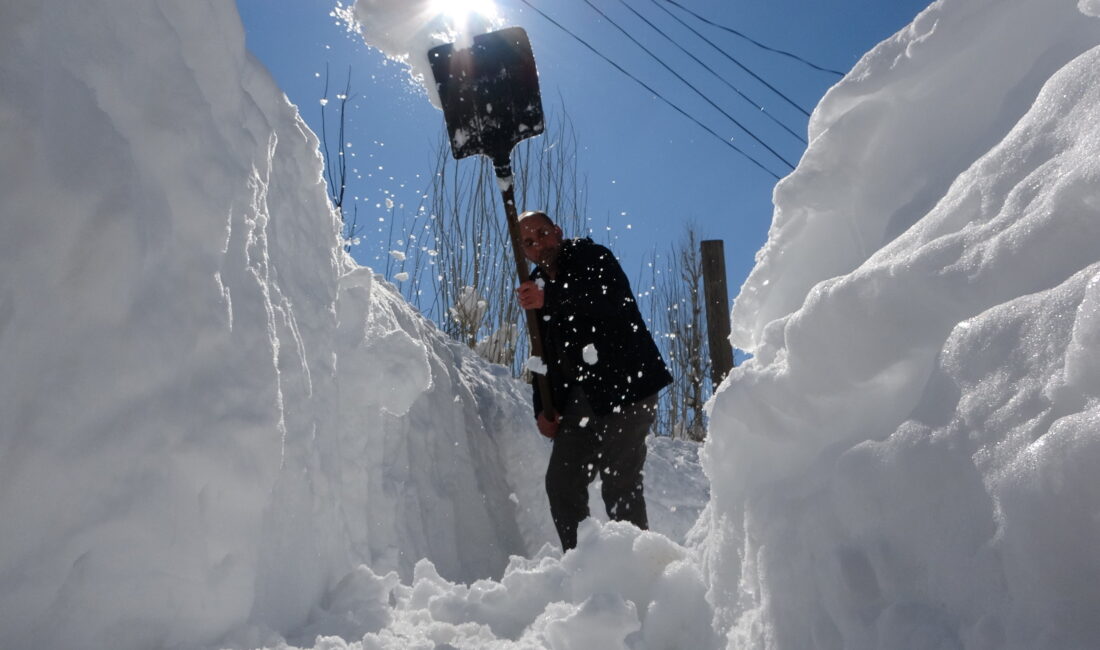 Bitlis’te mart ayında etkili olan yoğun kar yağışı hayatı olumsuz