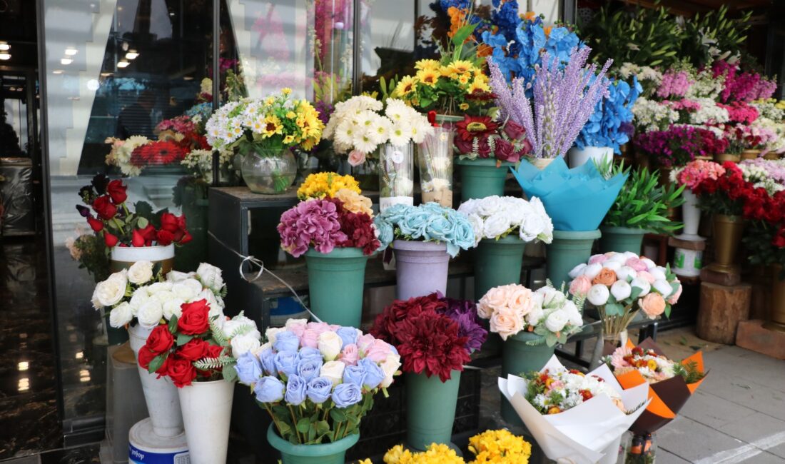 8 Mart Dünya Kadınlar Günü öncesinde Kayseri’deki çiçekçilerde yoğun bir