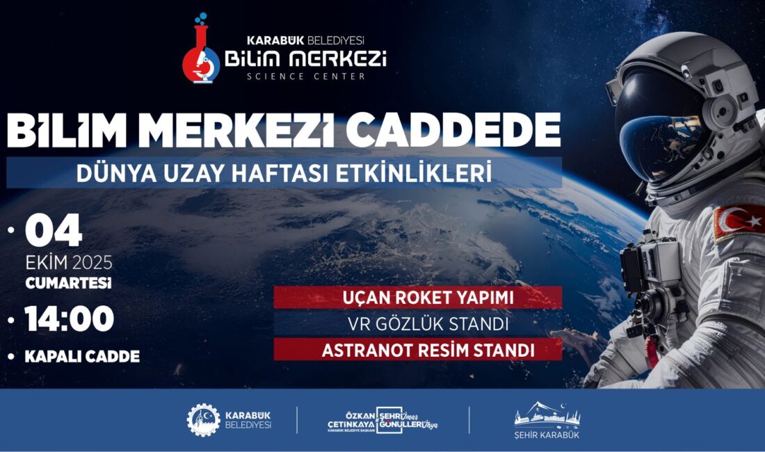 Karabük Belediyesi Bilim Merkezi, Dünya Uzay Haftası kapsamında özel bir