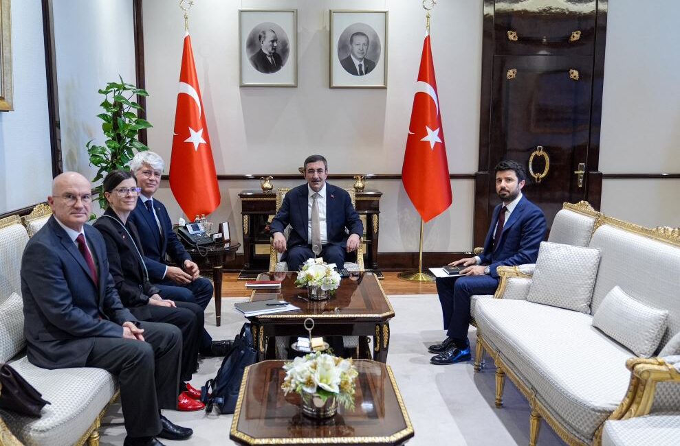 ANKARA / TEKHA Cumhurbaşkanı Yardımcısı Cevdet Yılmaz, İsviçre’nin Ankara Büyükelçisi