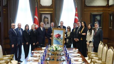 ANKARA / TEKHA Cumhurbaşkanı Recep Tayyip Erdoğan, Türk Demokrasi Vakfı