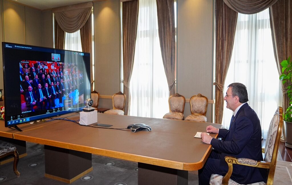 ANKARA / TEKHA Cumhurbaşkanı Yardımcısı Cevdet Yılmaz, Anadolu Üniversitesi, Eskişehir