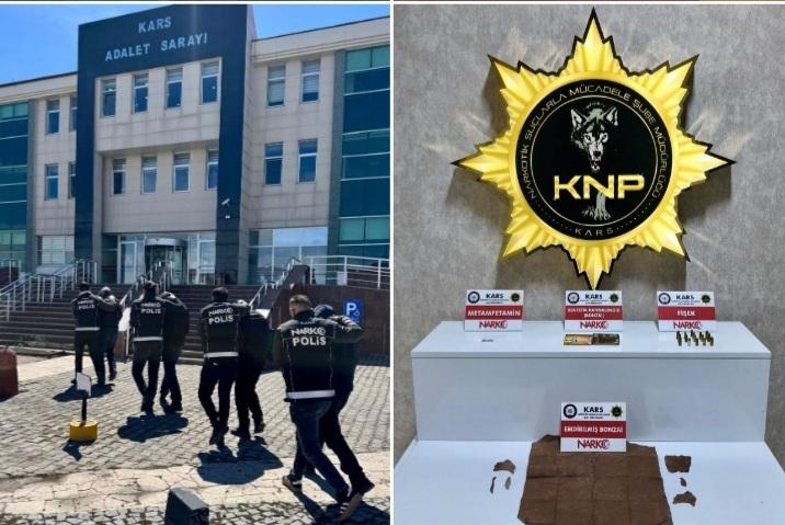 Kars Cumhuriyet Başsavcılığı koordinesinde, Kars Emniyet Müdürlüğü Narkotik Suçlarla Mücadele