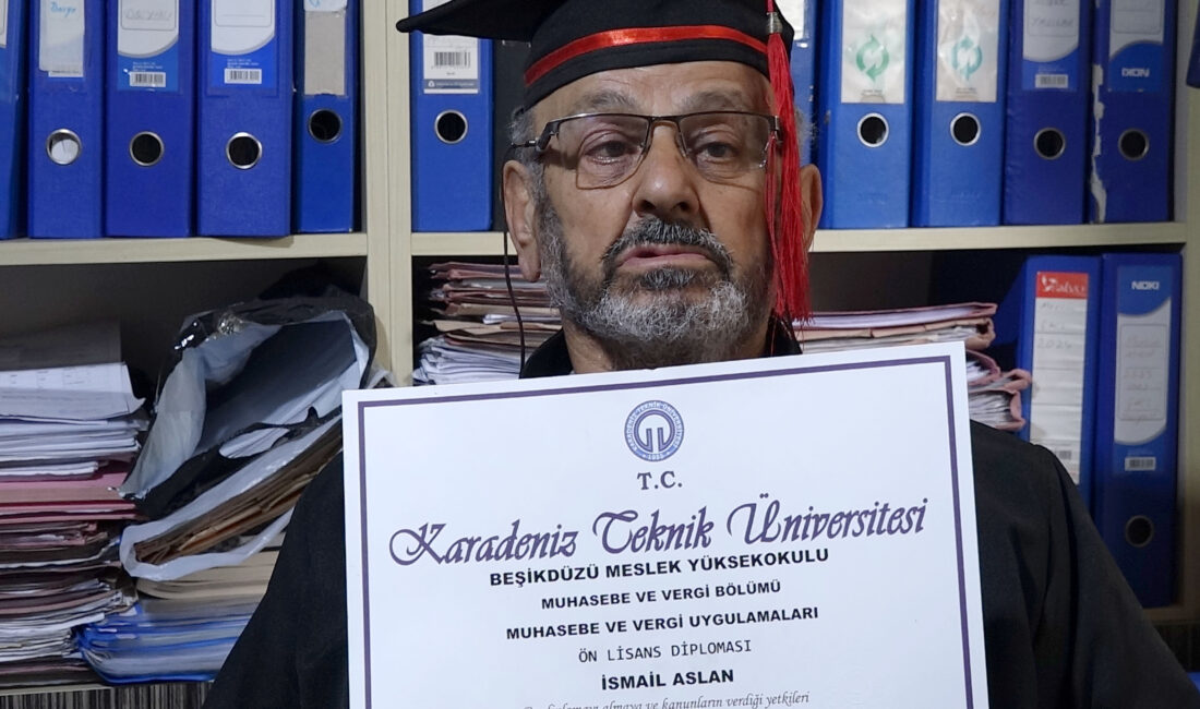 Trabzon’un Akçaabat ilçesinde yaşayan 77 yaşındaki arzuhalci İsmail Aslan, ilerleyen