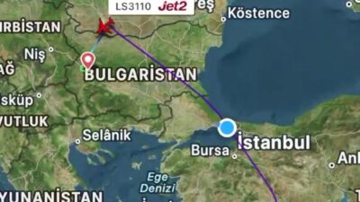 Antalya’dan Londra’ya gitmek üzere havalanan yolcu uçağında, bazı yolcuların uçuş