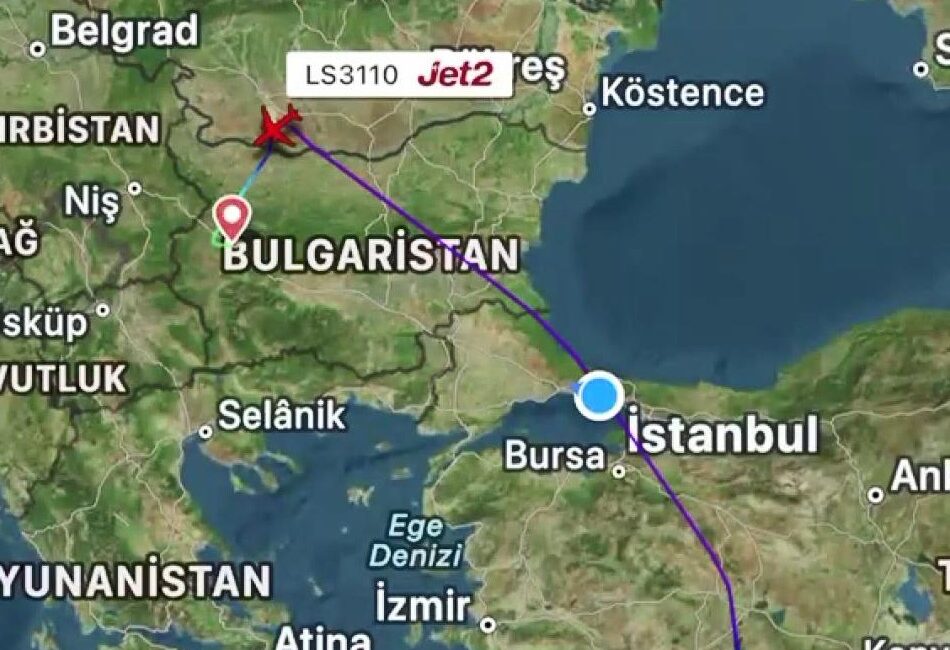 Antalya’dan Londra’ya gitmek üzere havalanan yolcu uçağında, bazı yolcuların uçuş