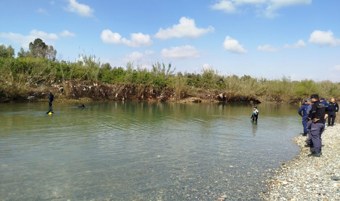 Mersin’in Tarsus ilçesinde, Berdan Çayı’na atladıktan sonra akıntıya kapılarak gözden