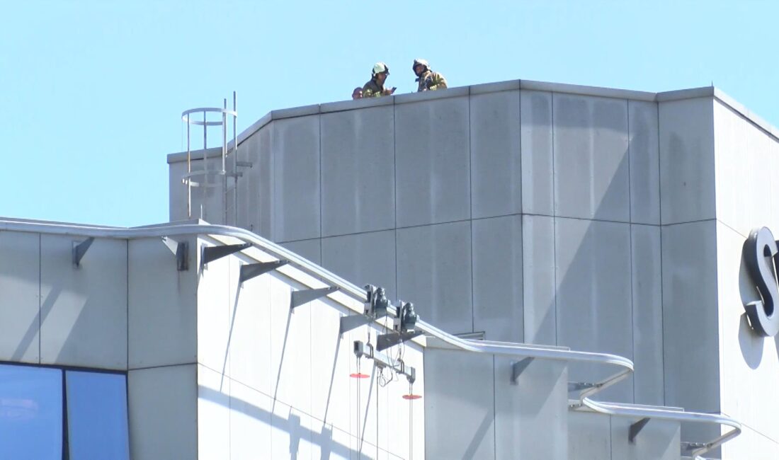 İSTANBUL – Beşiktaş’ta bulunan 20 katlı bir otelin makine dairesinde