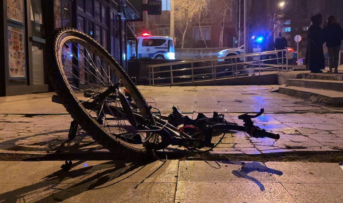 Erzurum’un Palandöken ilçesinde ekmek almak için bisikletiyle markete giden 10