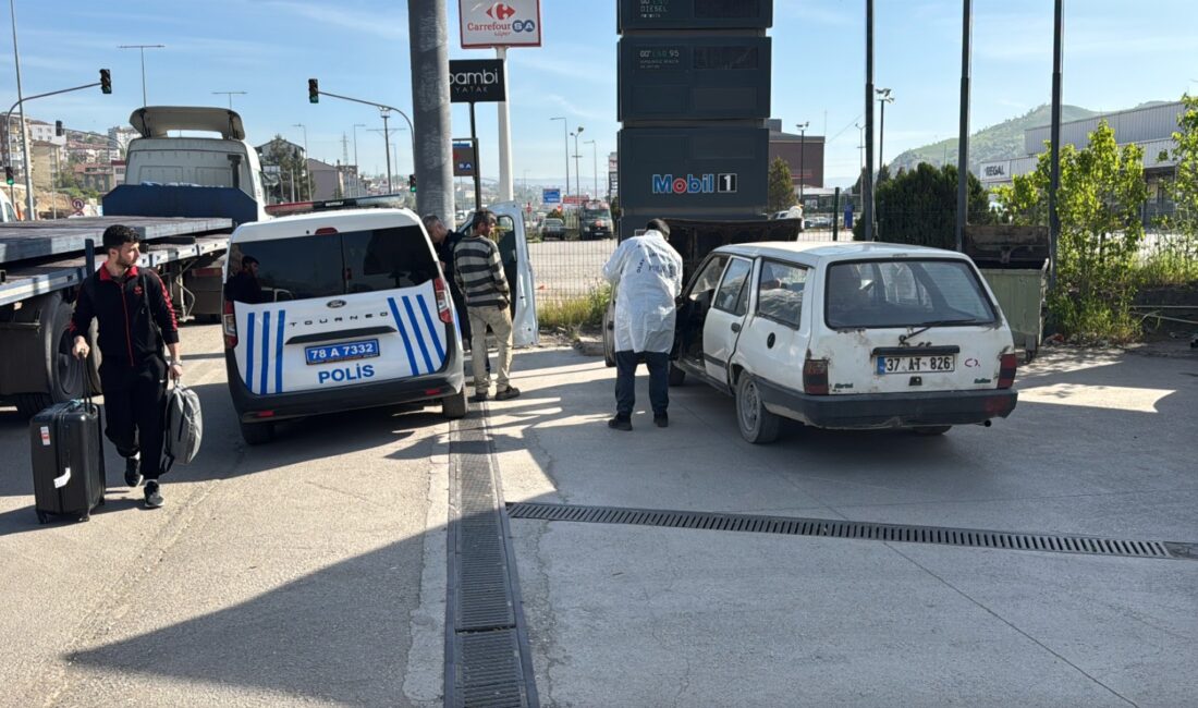 Karabük’te park halindeyken çalınan bir otomobil, polis ekiplerinin titiz çalışması