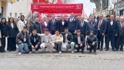 Gelibolu İlçe Başkanı Aydoğan Çorbalı, Kadın Kolları Başkanı Gamze Çetin’in