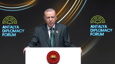 Cumhurbaşkanı Recep Tayyip Erdoğan, Antalya Diplomasi Forumu’nun (ADF) açılışında yaptığı