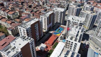 Gaziosmanpaşa Sarıgöl Mahallesi’nde kentsel dönüşüm çalışmaları kapsamında inşa edilen İstanbul