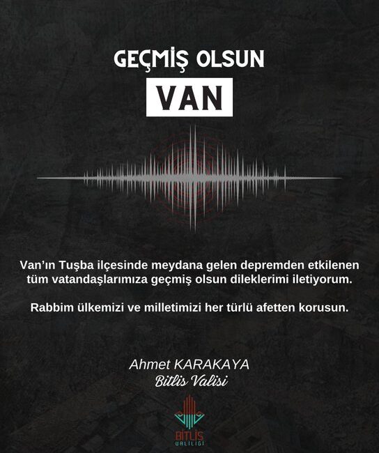 BİNGÖL / TEKHA  Bingöl Valisi Cahit Çelik, Van’ın Tuşba ilçesinde