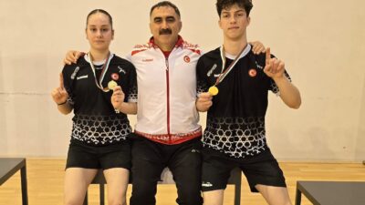 ERZİNCAN / TEKHA Bulgaristan’da düzenlenen “Bulgarian Junior U19 International Badminton”