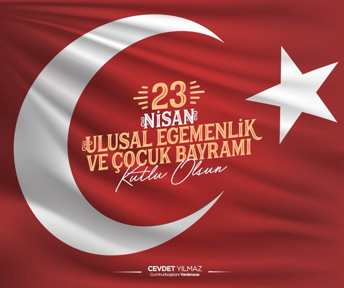 ANKARA / TEKHA Cumhurbaşkanı Yardımcısı Cevdet Yılmaz, 23 Nisan Ulusal