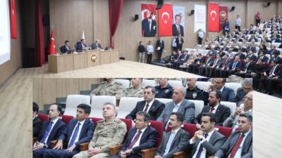 ​Hatay Valisi Mustafa Masatlı’nın başkanlığında düzenlenen “Güvenli Okul Güvenli Gelecek