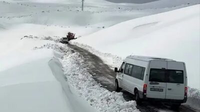 Van’da etkili olan yoğun tipi ve çığ riski nedeniyle ulaşıma