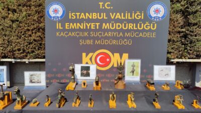 İstanbul’da düzenlenen geniş kapsamlı tarihi eser operasyonlarında, Selçuklu’dan Osmanlı’ya kadar