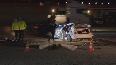 Ankara’nın Mamak ilçesinde kontrolden çıkarak takla atan bir otomobil, o