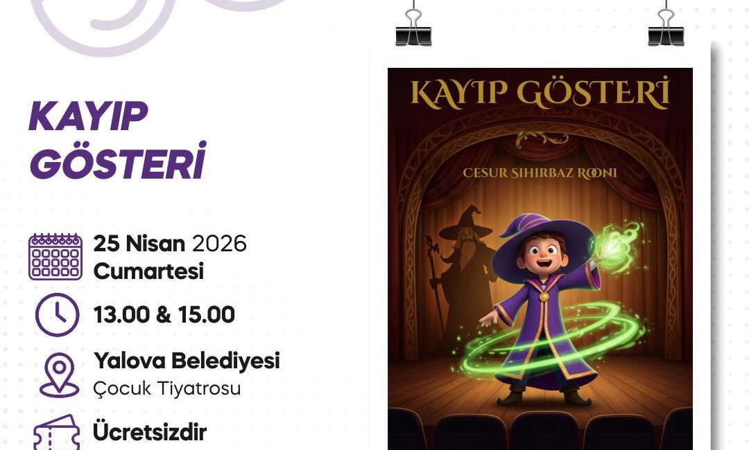 Eğlence Dolu Dakikalar İçin Geri Sayım Başladı Yalova Belediyesi, çocuklara