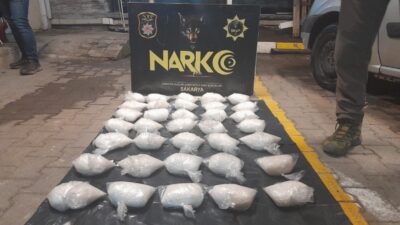 Sakarya’da narkotik ekiplerince düzenlenen operasyonda, İstanbul’a sevkiyatı planlanan 17,5 kilogram