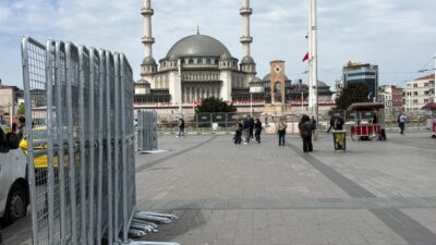 1 Mayıs Emek ve Dayanışma Günü öncesinde Taksim Meydanı ve