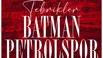 Cumhurbaşkanı Recep Tayyip Erdoğan, TFF 1’inci Lig’e yükselen Batman Petrolspor