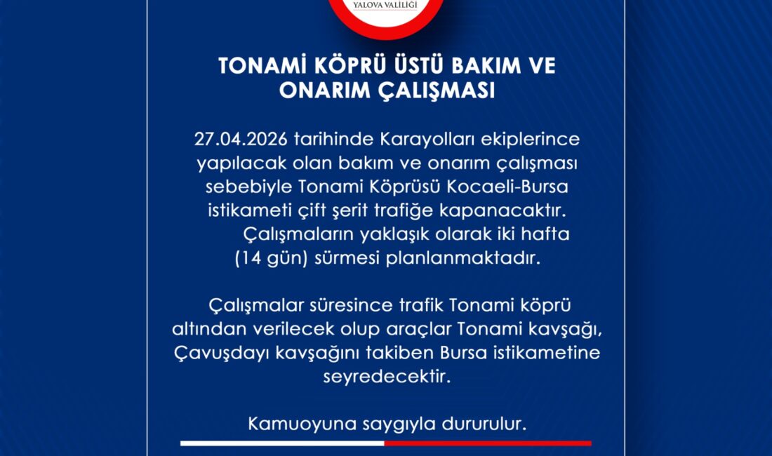 YALOVA / TEKHA Karayolları Genel Müdürlüğü 14. Bölge Müdürlüğü, sorumluluk